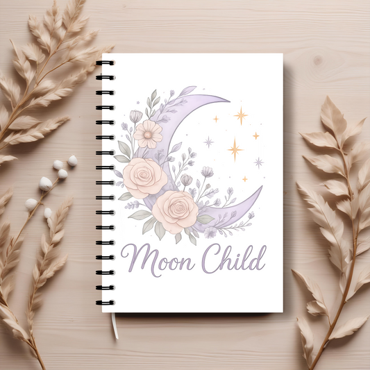 Moon Child Witch Notebook, this magical journal serves as your personal Book of Shadows, perfect for shadow work and mindfulness exercises.