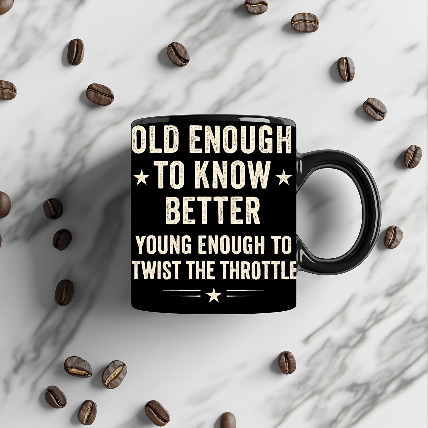 Old Enough To Know Better Mug, Bike Rider Gift, This motorbike mug captures the exhilarating spirit of motorcycle women and men alike, offering a daily sip of adventure with each brew of motorcycle coffee.
