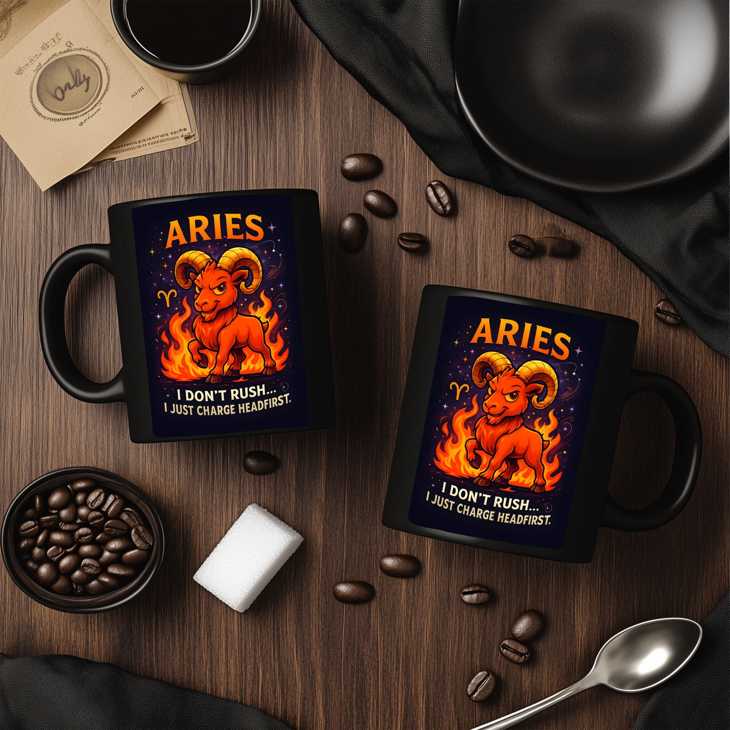 Aries Astrology Mug, Designed as the perfect Aries birthday gift, this zodiac mug combines bold design with practicality,