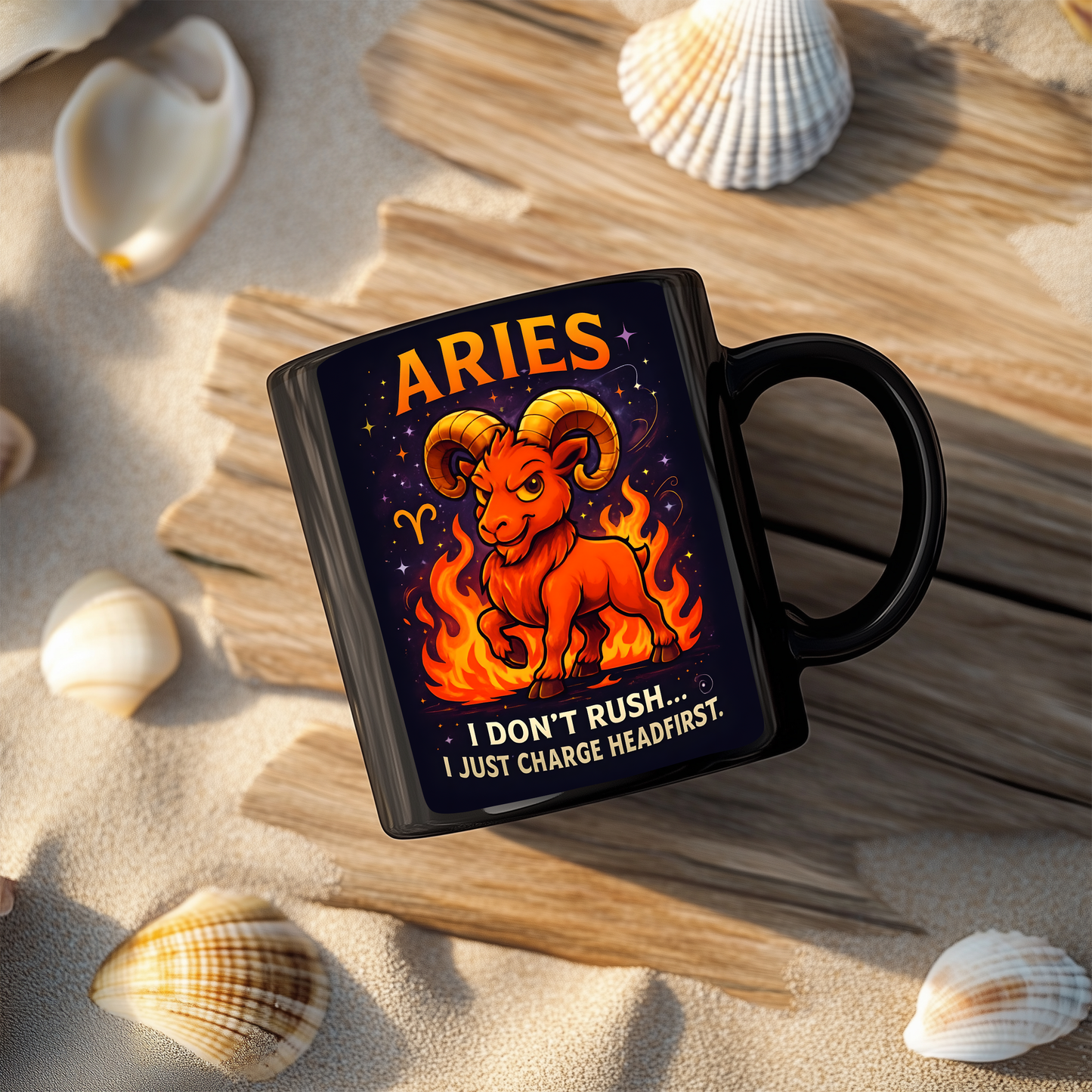 Aries Astrology Mug, Designed as the perfect Aries birthday gift, this zodiac mug combines bold design with practicality,