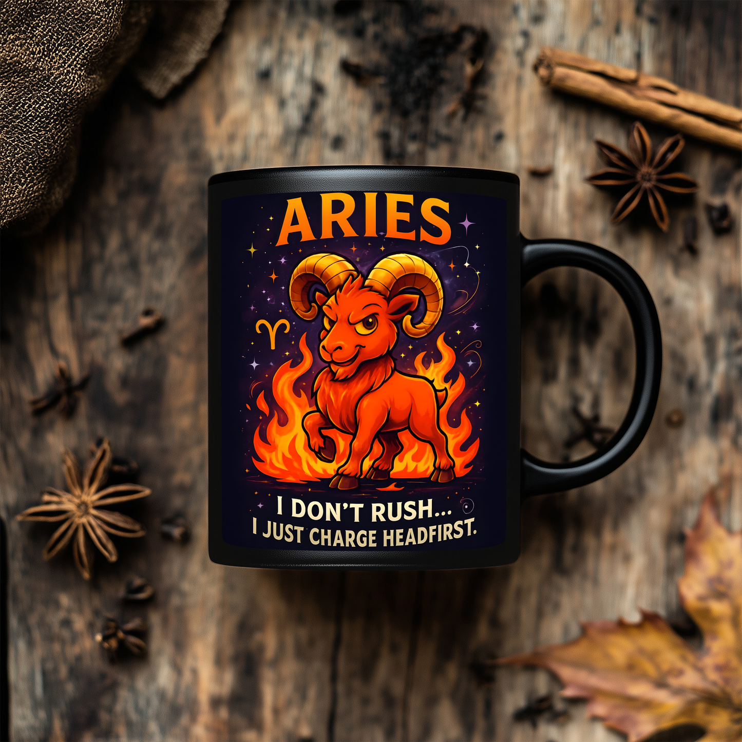 Aries Astrology Mug, Designed as the perfect Aries birthday gift, this zodiac mug combines bold design with practicality,
