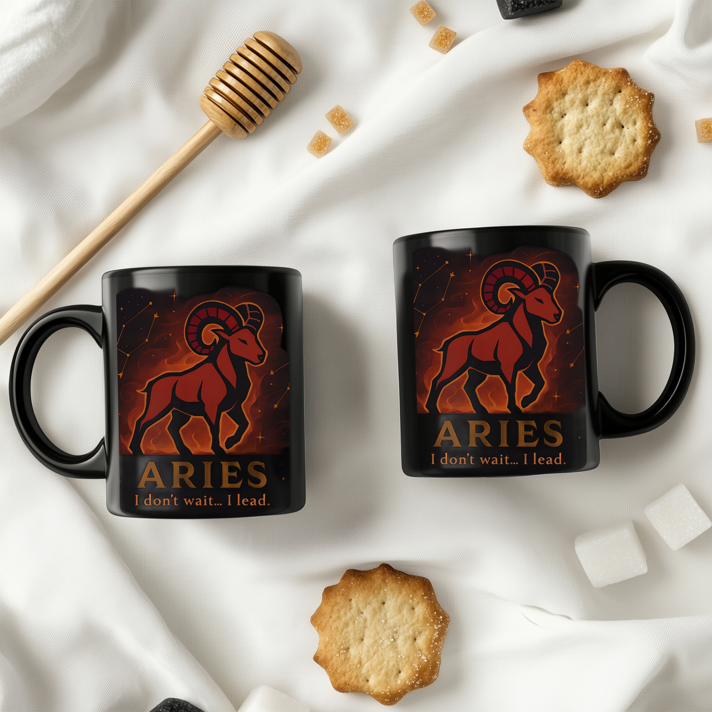 Aries Astrology Mug, Designed as the perfect Aries birthday gift, this zodiac mug combines bold design with practicality
