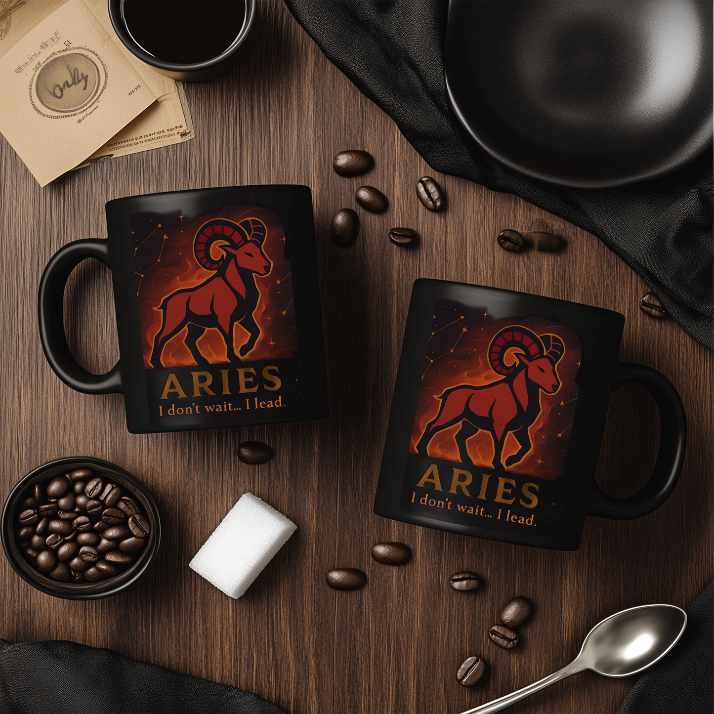 Aries Astrology Mug, Designed as the perfect Aries birthday gift, this zodiac mug combines bold design with practicality