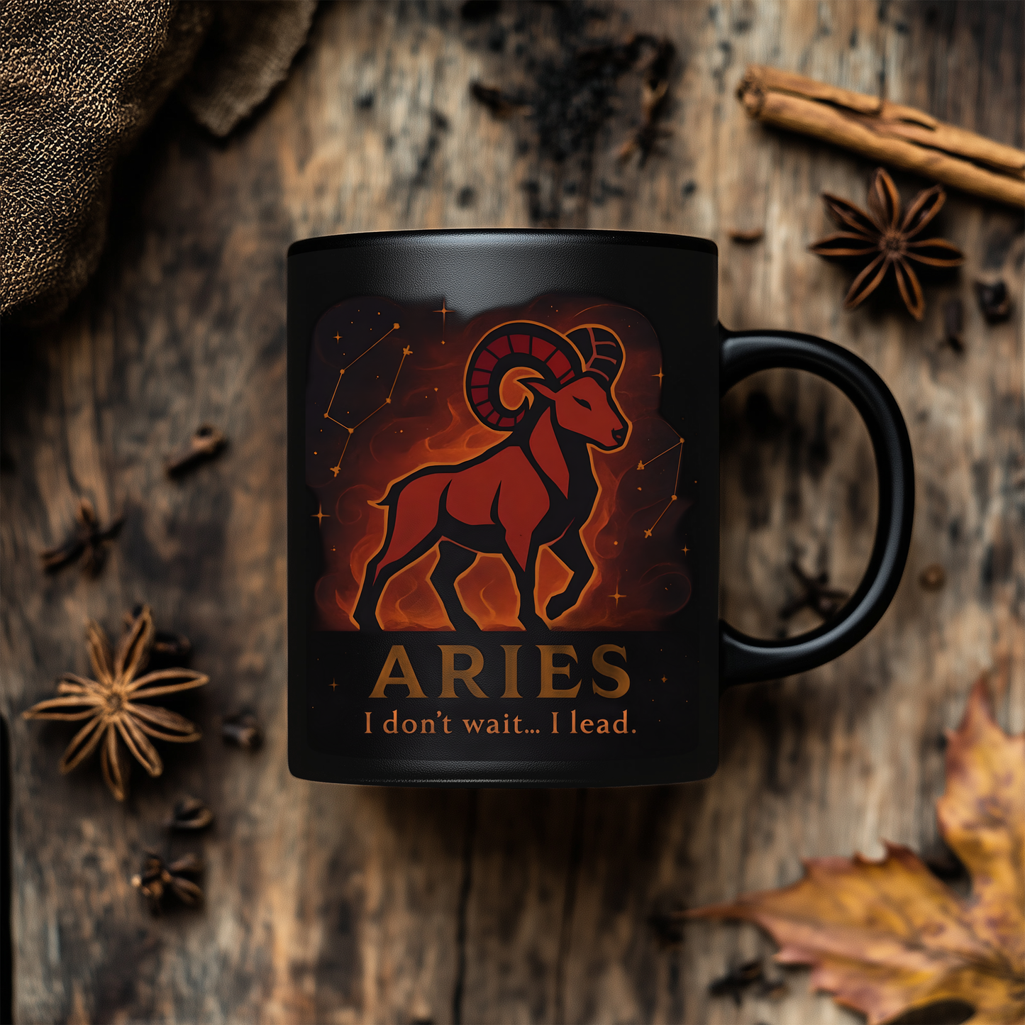 Aries Astrology Mug, Designed as the perfect Aries birthday gift, this zodiac mug combines bold design with practicality