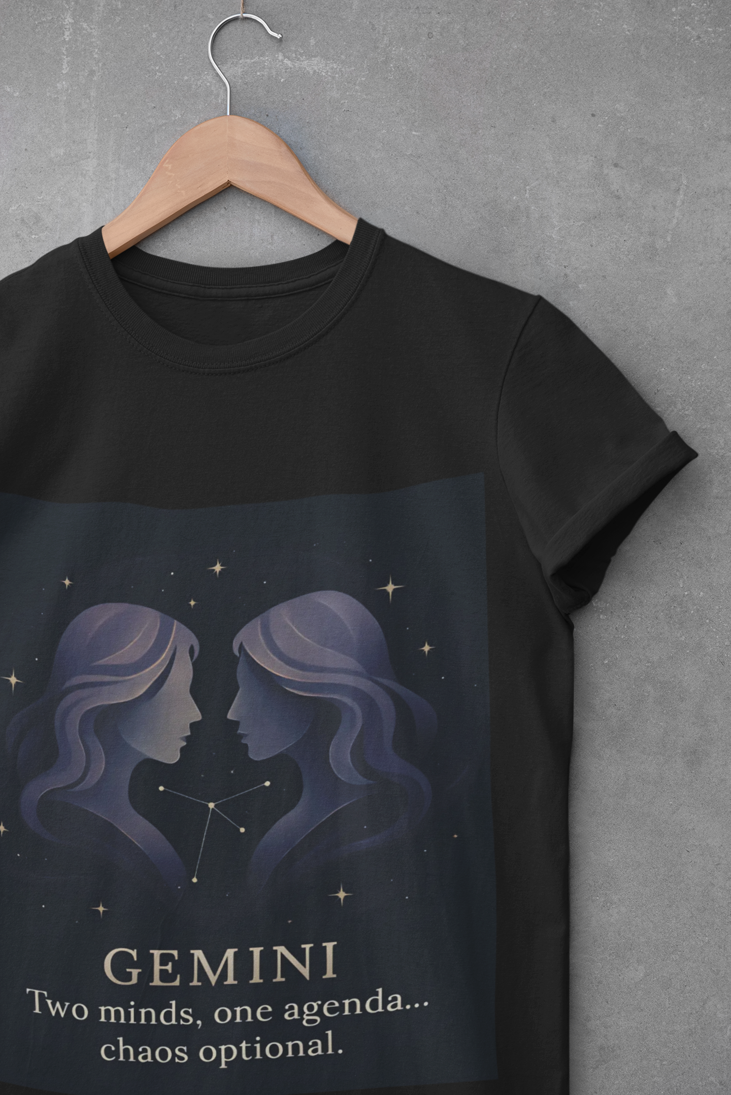 Gemini Astrology T-shirt, Whether you're treating yourself or searching for the perfect Gemini birthday gift, this zodiac t-shirt is sure to delight.