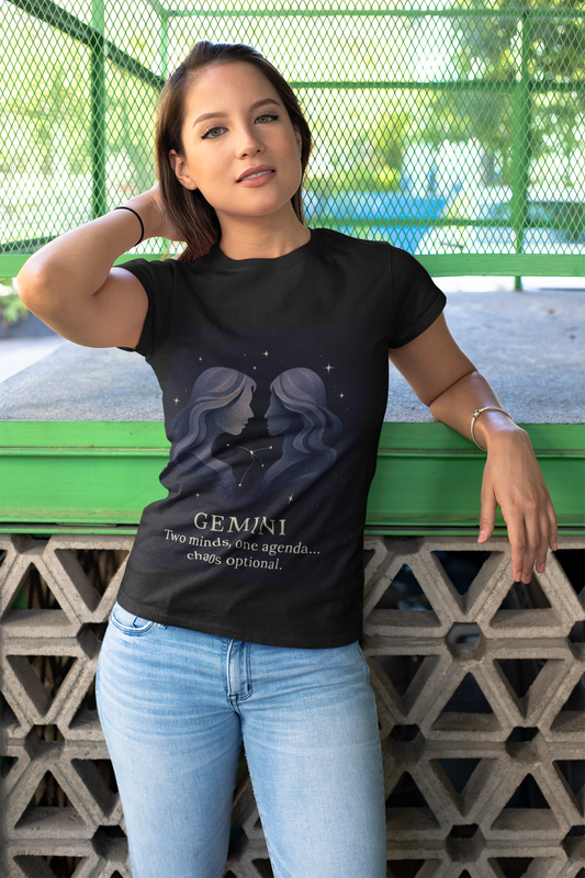 Gemini Astrology T-shirt, Whether you're treating yourself or searching for the perfect Gemini birthday gift, this zodiac t-shirt is sure to delight.