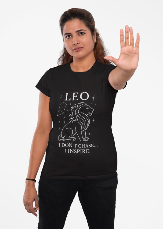 Leo Astrology T-shirt, Perfect as a Leo birthday gift, this astrology shirt offers both style and comfort, a true gem in the world of zodiac apparel.