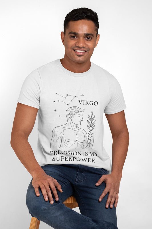 Virgo Astrology T-Shirt, An ideal Virgo birthday gift or a thoughtful present for any occasion, this astrology shirt elevates style with celestial charm.