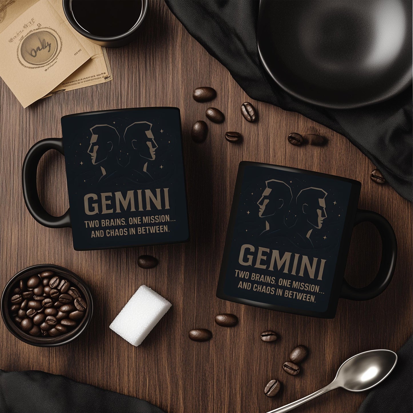 Gemini Astrology Mug, Crafted as a thoughtful gift for Gemini aficionados, it's the ideal Gemini birthday gift, melding the allure of their horoscope with the practical elegance of a Gemini coffee cup.