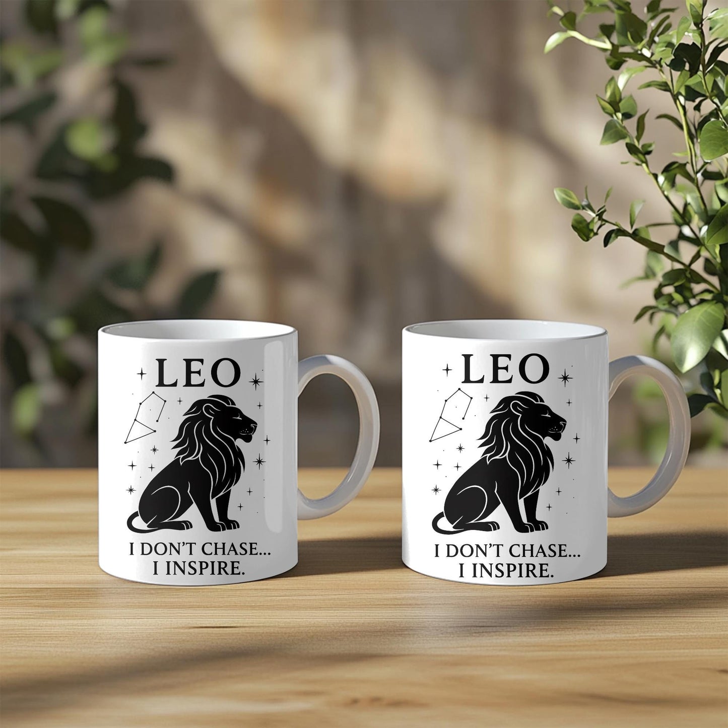 Leo Astrology Mug, A delightful gift for any Leo, this Leo star sign mug ensures their zodiac spirit shines with every drink.