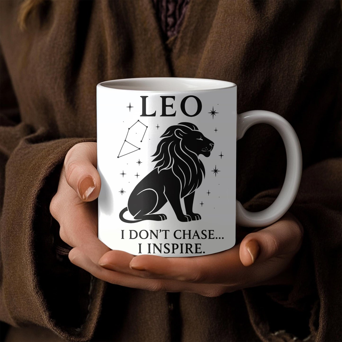 Leo Astrology Mug, A delightful gift for any Leo, this Leo star sign mug ensures their zodiac spirit shines with every drink.