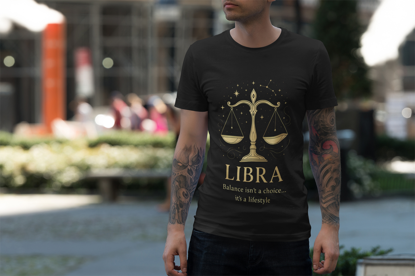 Libra Astrology T-Shirt, Whether you're seeking an astrology gift or a Libra birthday gift, this star sign shirt captures the essence of the Libra zodiac with grace.