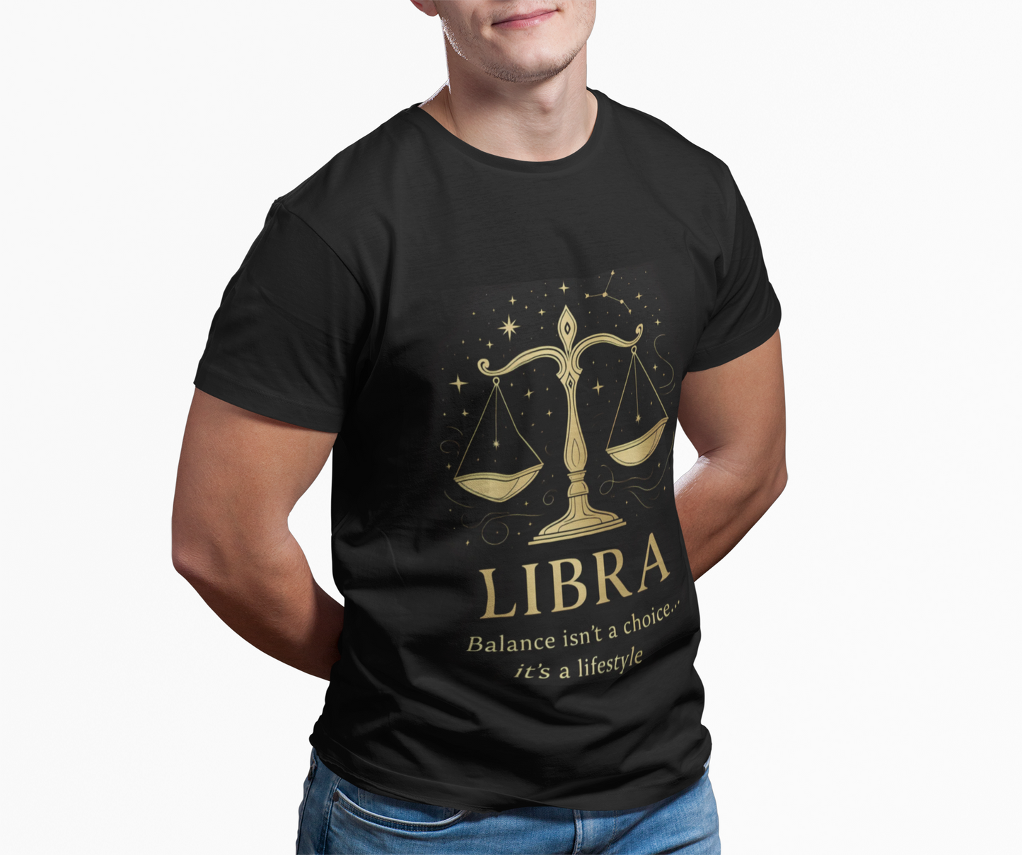 Libra Astrology T-Shirt, Whether you're seeking an astrology gift or a Libra birthday gift, this star sign shirt captures the essence of the Libra zodiac with grace.