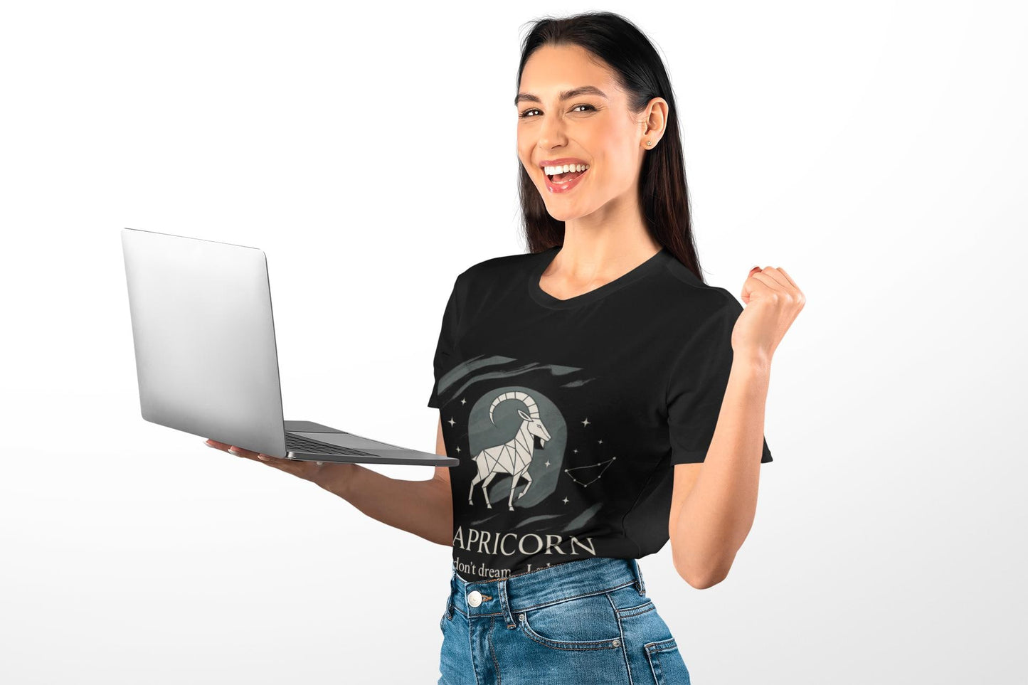 Capricorn Astrology T-Shirt,Perfect as a personalized Capricorn gift, this astrology shirt merges comfort with a touch of celestial charm, making it an ideal add to your zodiac sign shirt collection.
