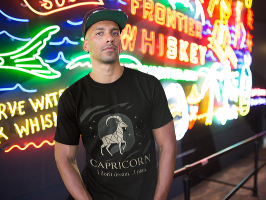 Capricorn Astrology T-Shirt,Perfect as a personalized Capricorn gift, this astrology shirt merges comfort with a touch of celestial charm, making it an ideal add to your zodiac sign shirt collection.