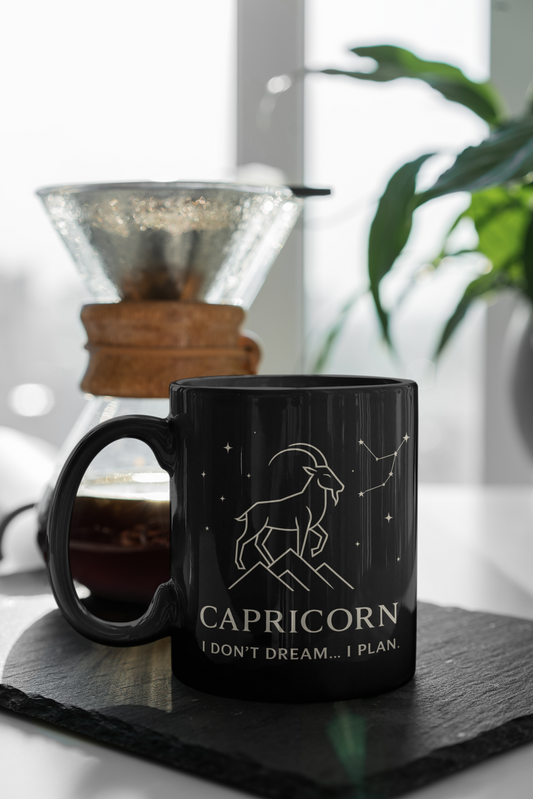 Capricorn Astrology Mug, This constellation mug captures the celestial beauty of the Capricorn zodiac, making it the perfect zodiac mug for astrology lovers.