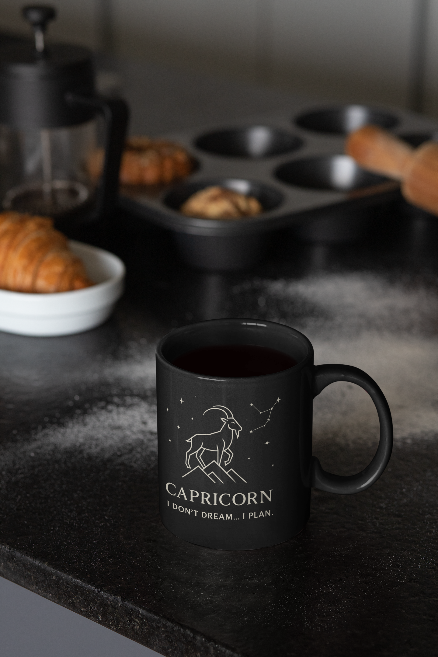Capricorn Astrology Mug, This constellation mug captures the celestial beauty of the Capricorn zodiac, making it the perfect zodiac mug for astrology lovers.