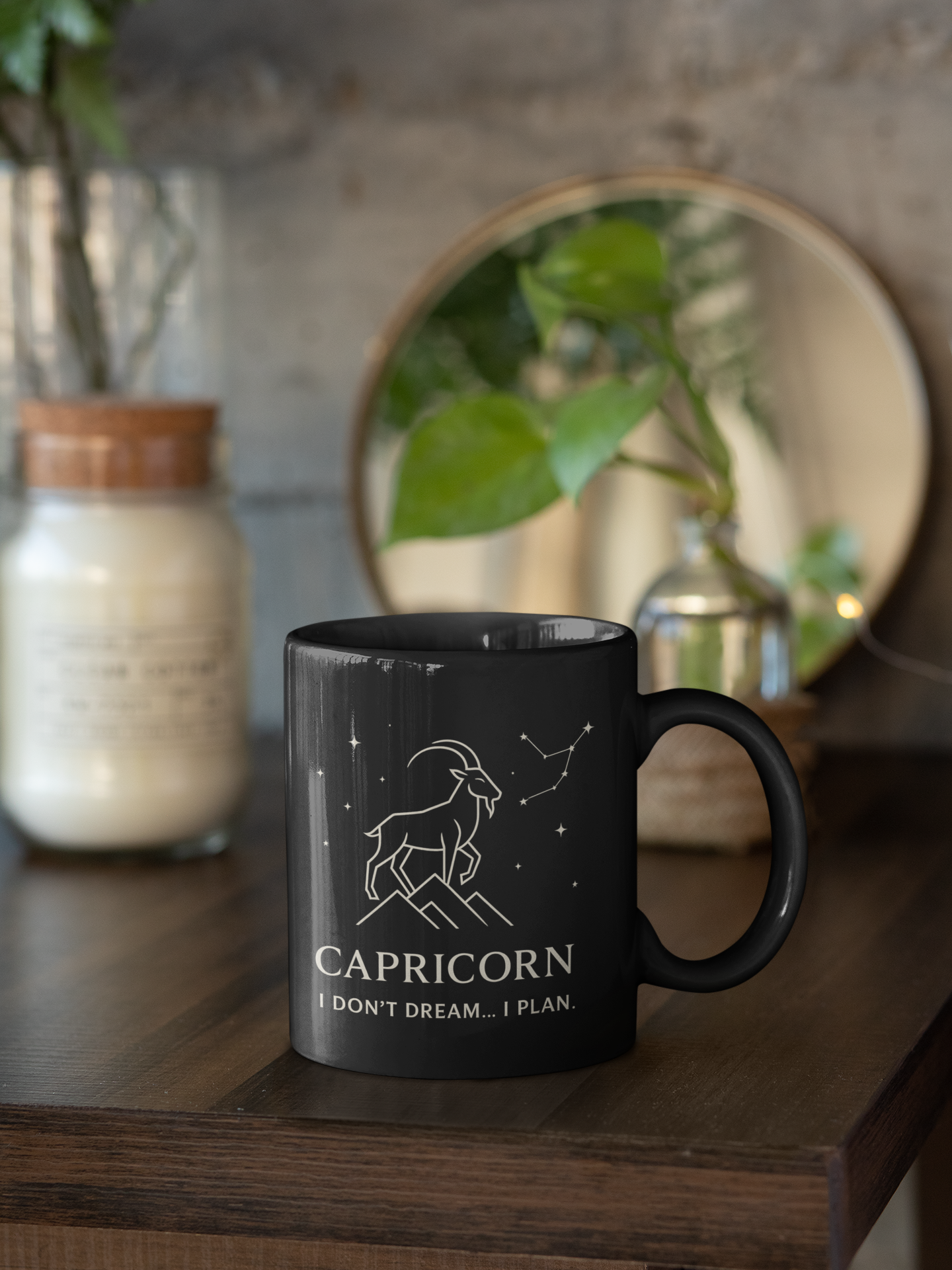 Capricorn Astrology Mug, This constellation mug captures the celestial beauty of the Capricorn zodiac, making it the perfect zodiac mug for astrology lovers.