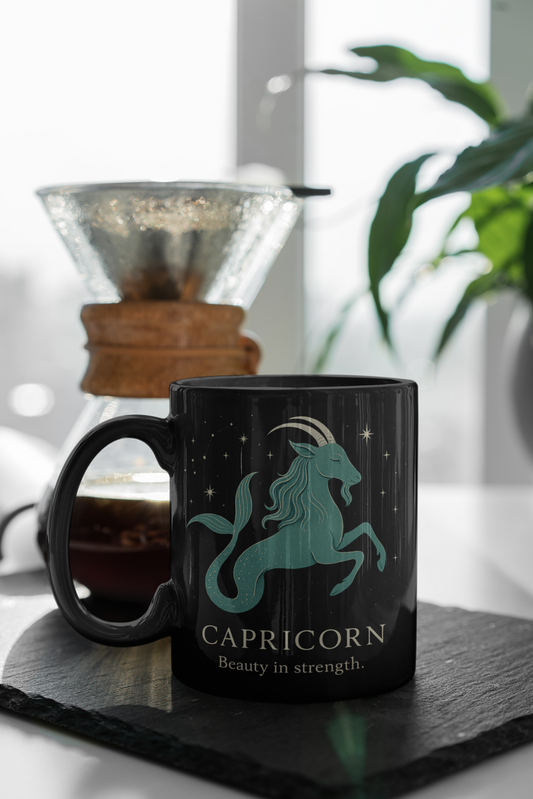 Capricorn Astrology Mug, an ideal Capricorn gift for birthdays or any special occasion.
