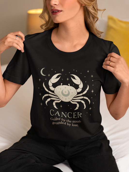 Cancer Astrology T-shirt, Designed for those who proudly wear their zodiac sign.