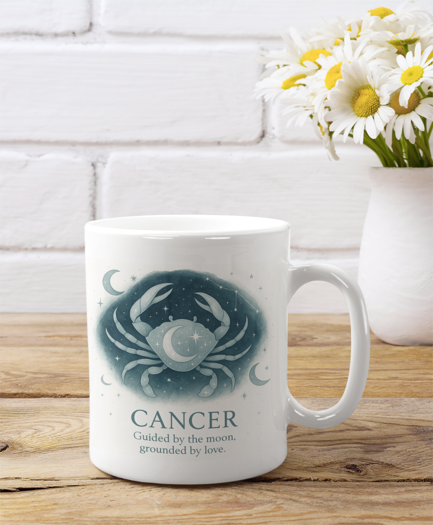 Cancer Astrology Mug, Zodiac Mug,an ideal Cancer birthday gift.