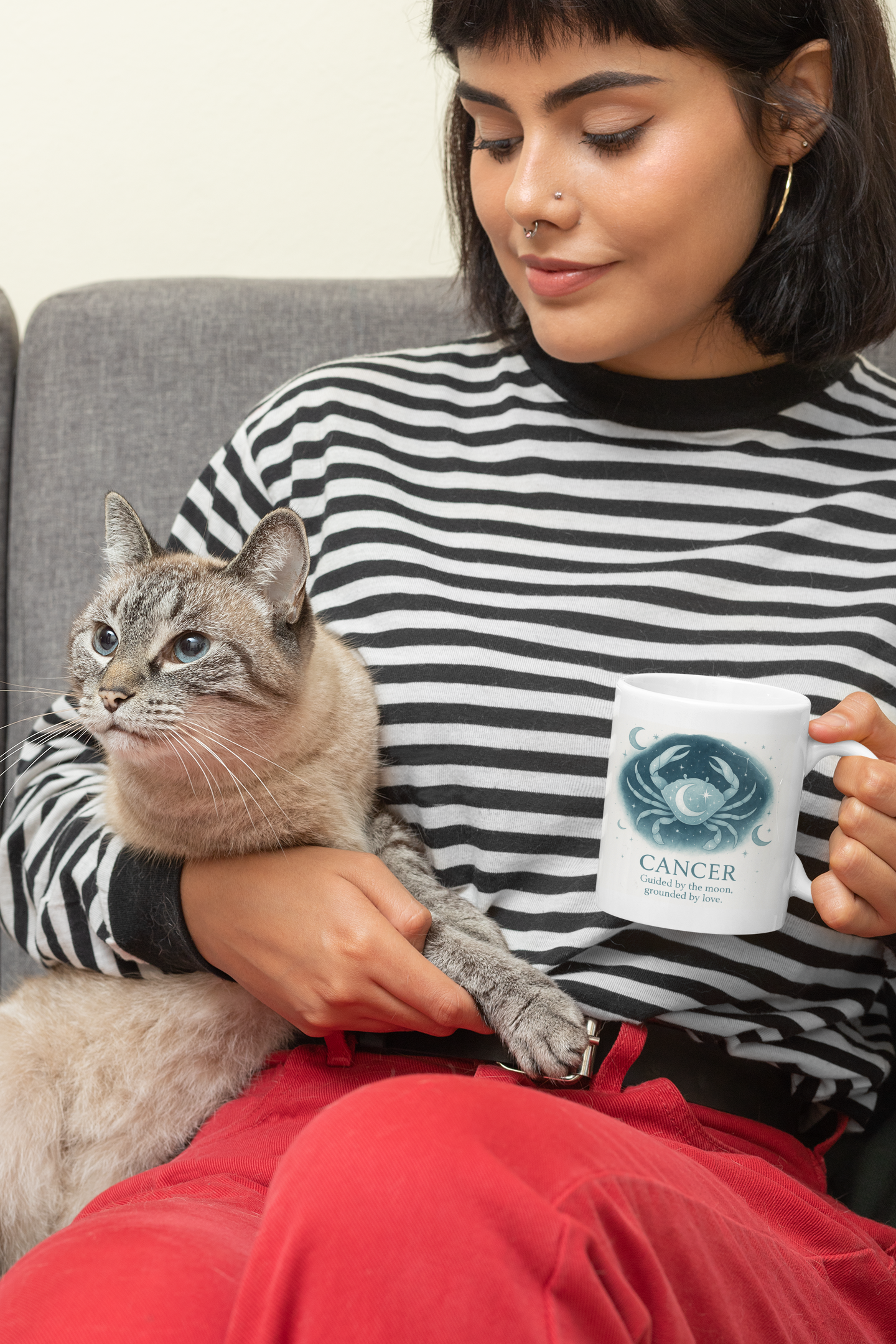 Cancer Astrology Mug, Zodiac Mug,an ideal Cancer birthday gift.