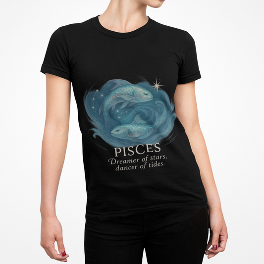 Pisces Astrology T-shirt, An ideal pisces gift for birthdays or special occasions.
