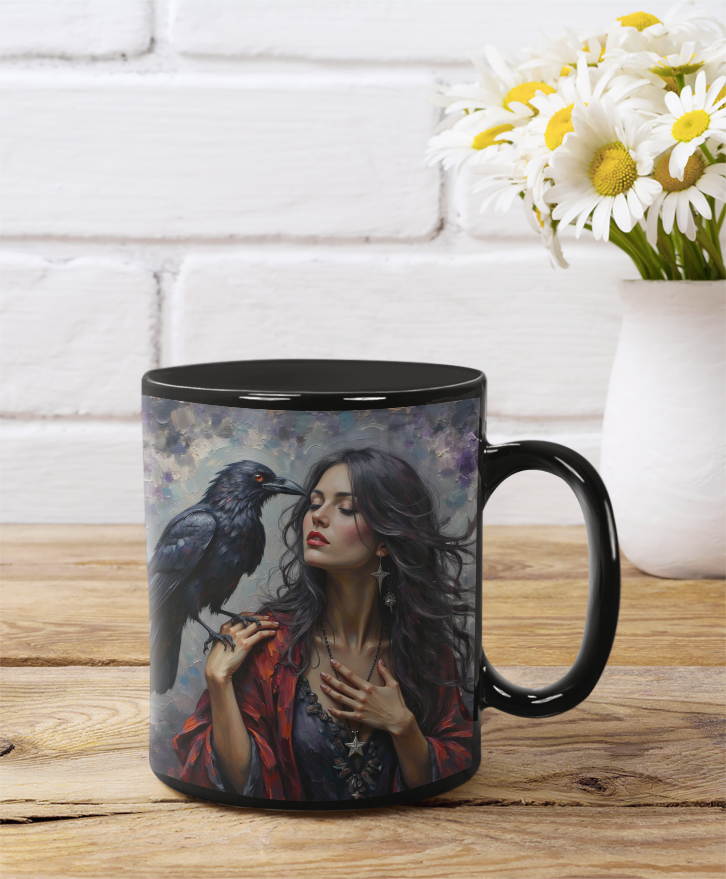 Morrigan Goddess Mug, Embrace your inner goddess with this essential piece of witchy mugs collection.