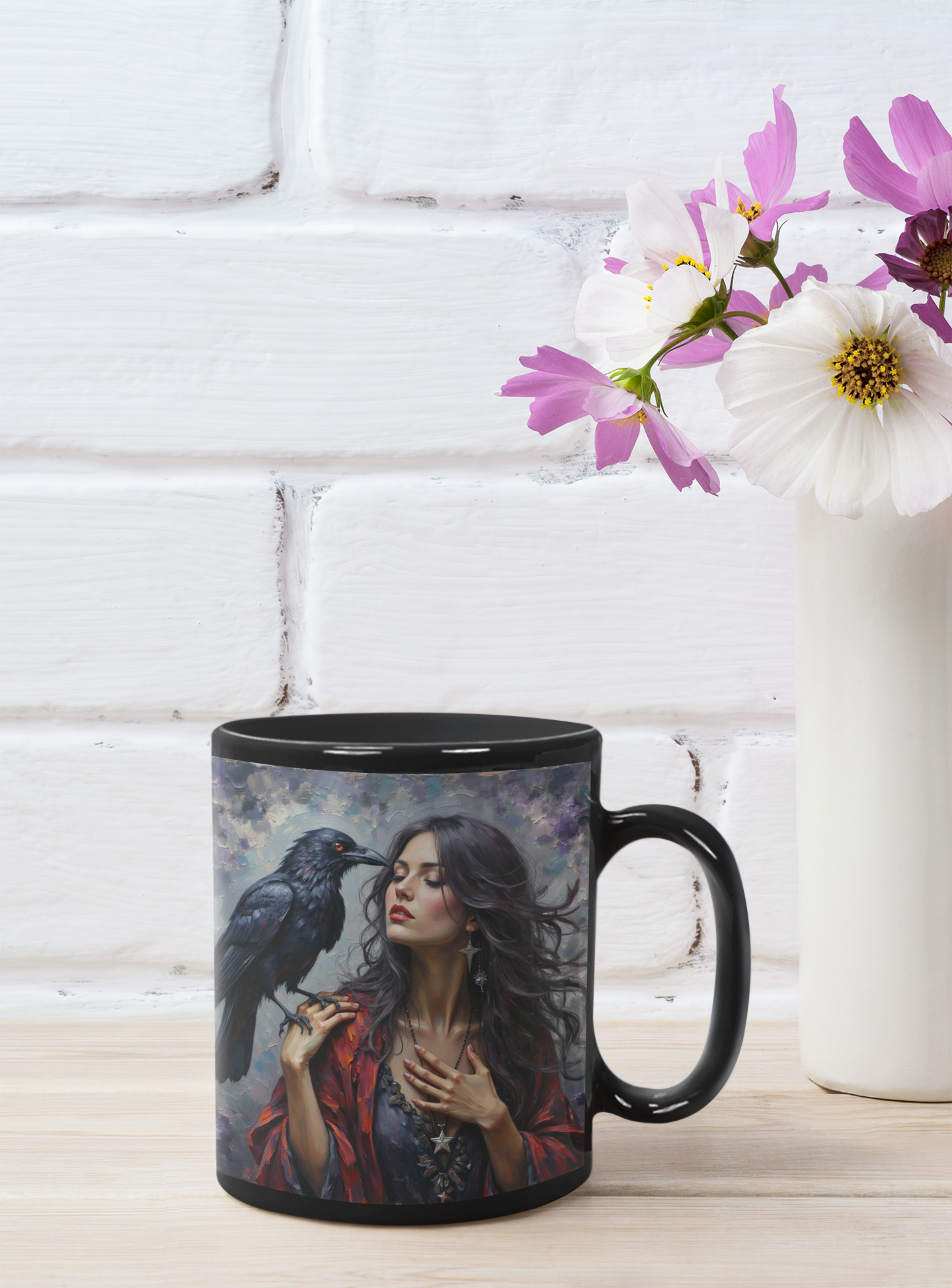 Morrigan Goddess Mug, Embrace your inner goddess with this essential piece of witchy mugs collection.