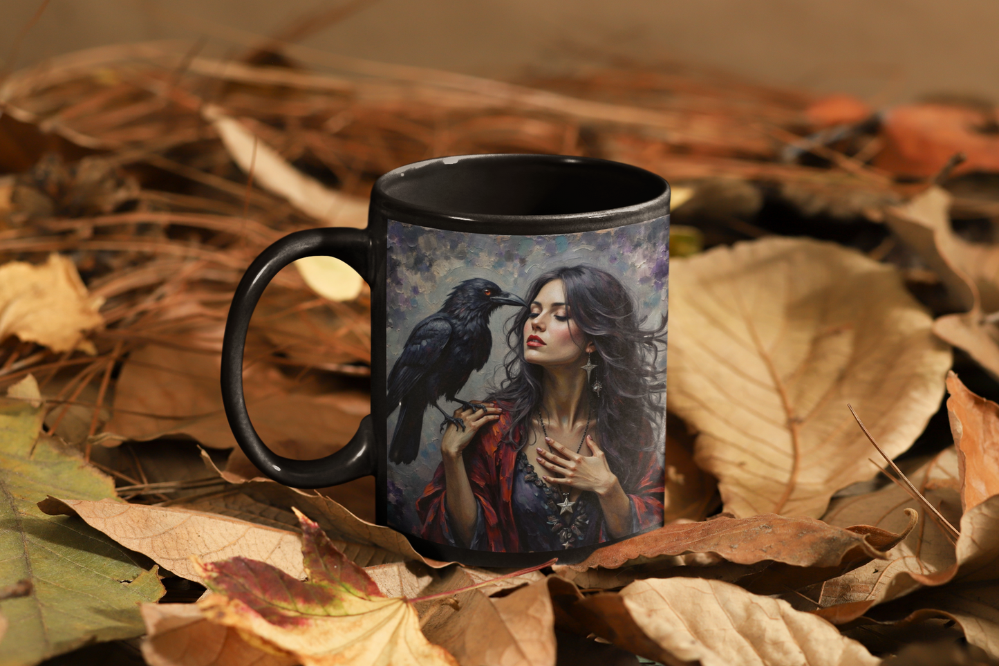 Morrigan Goddess Mug, Embrace your inner goddess with this essential piece of witchy mugs collection.