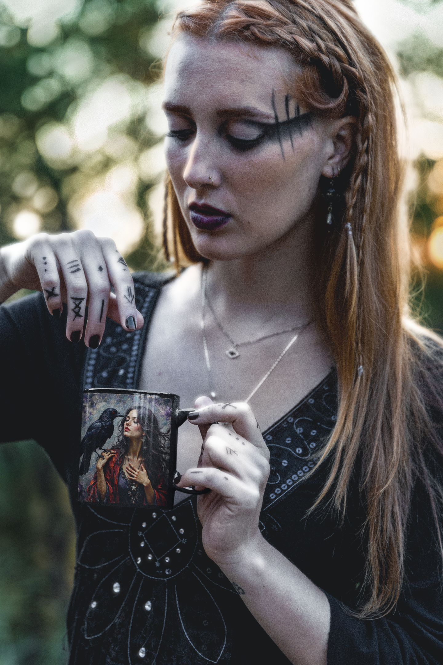 Morrigan Goddess Mug, Embrace your inner goddess with this essential piece of witchy mugs collection.