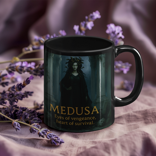 Goddess Medusa Mug, Medusa Figure, a unique medusa gift or an ideal feminist mug for today's thoughtful soul.