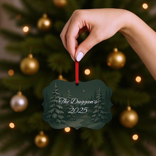 Personalised Metal Family Christmas Ornament, Each custom name ornament is thoughtfully crafted to capture the essence of your unique xmas gift for Christmas 2025.