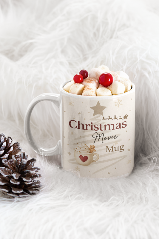 Christmas Movie Mug,Perfect for those cherished movie nights, this movie mug transforms every sip into a heartwarming experience.