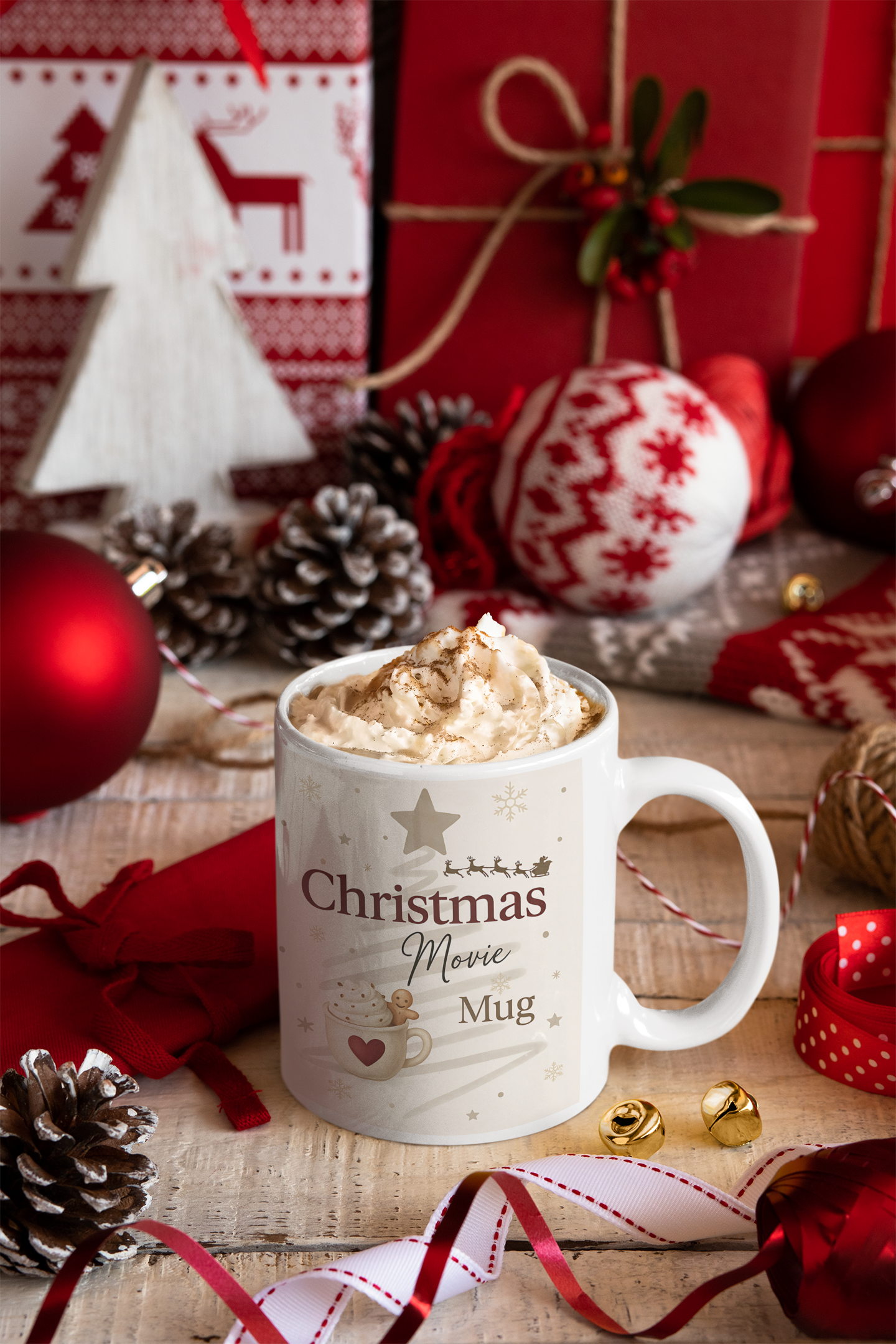Christmas Movie Mug,Perfect for those cherished movie nights, this movie mug transforms every sip into a heartwarming experience.