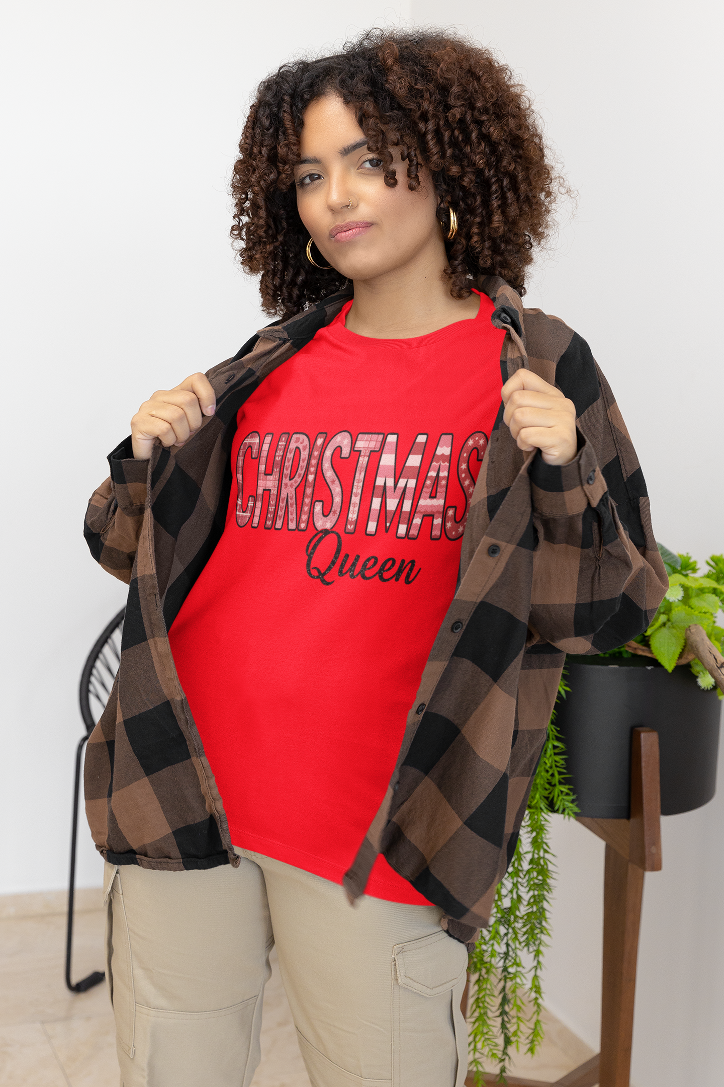 Christmas Queen Pinkmas T-shirt,  Perfect for a sister XMAS gift or a Christmas mom gift, this festive shirt captures the essence of a very merry Christmas