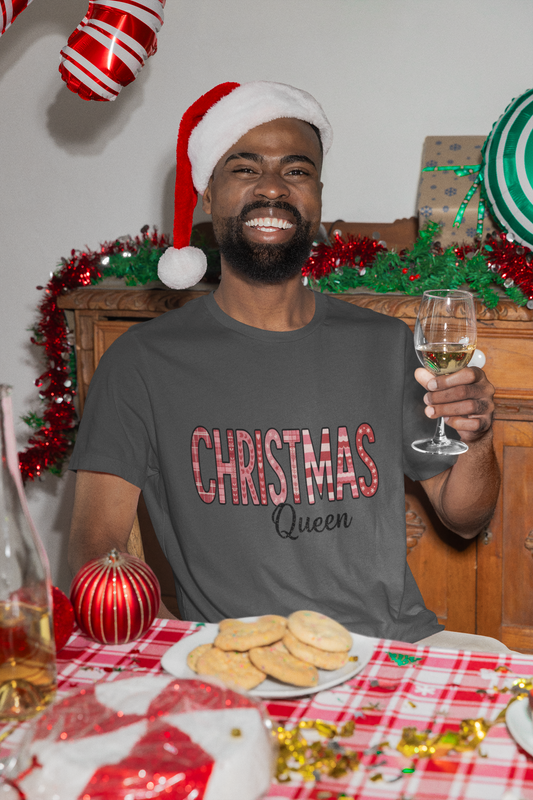 Christmas Queen Pinkmas T-shirt,  Perfect for a sister XMAS gift or a Christmas mom gift, this festive shirt captures the essence of a very merry Christmas