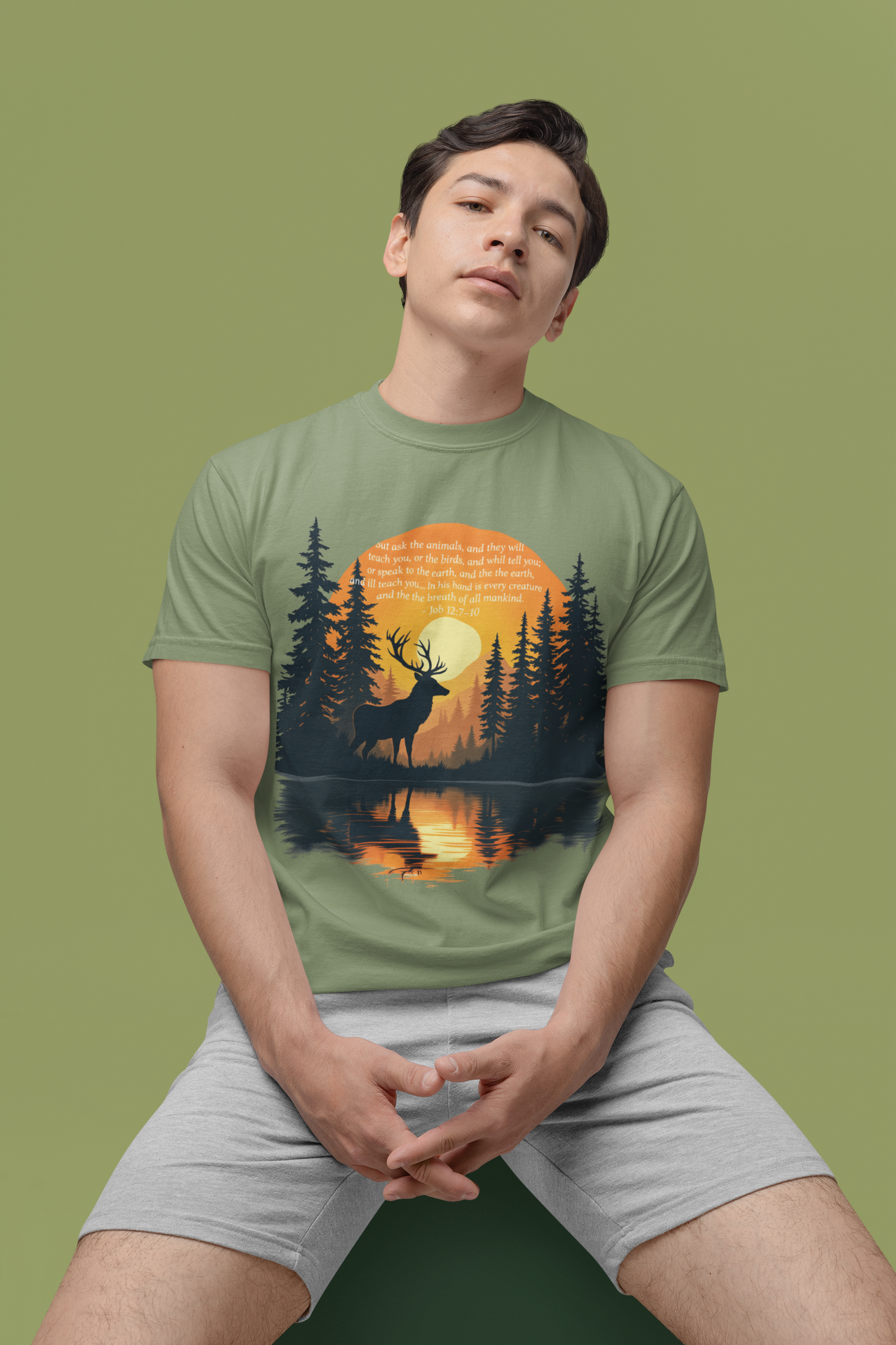 Faith in God and Nature T-shirt, this Christianity shirt makes an ideal addition to your collection of Christian clothes.