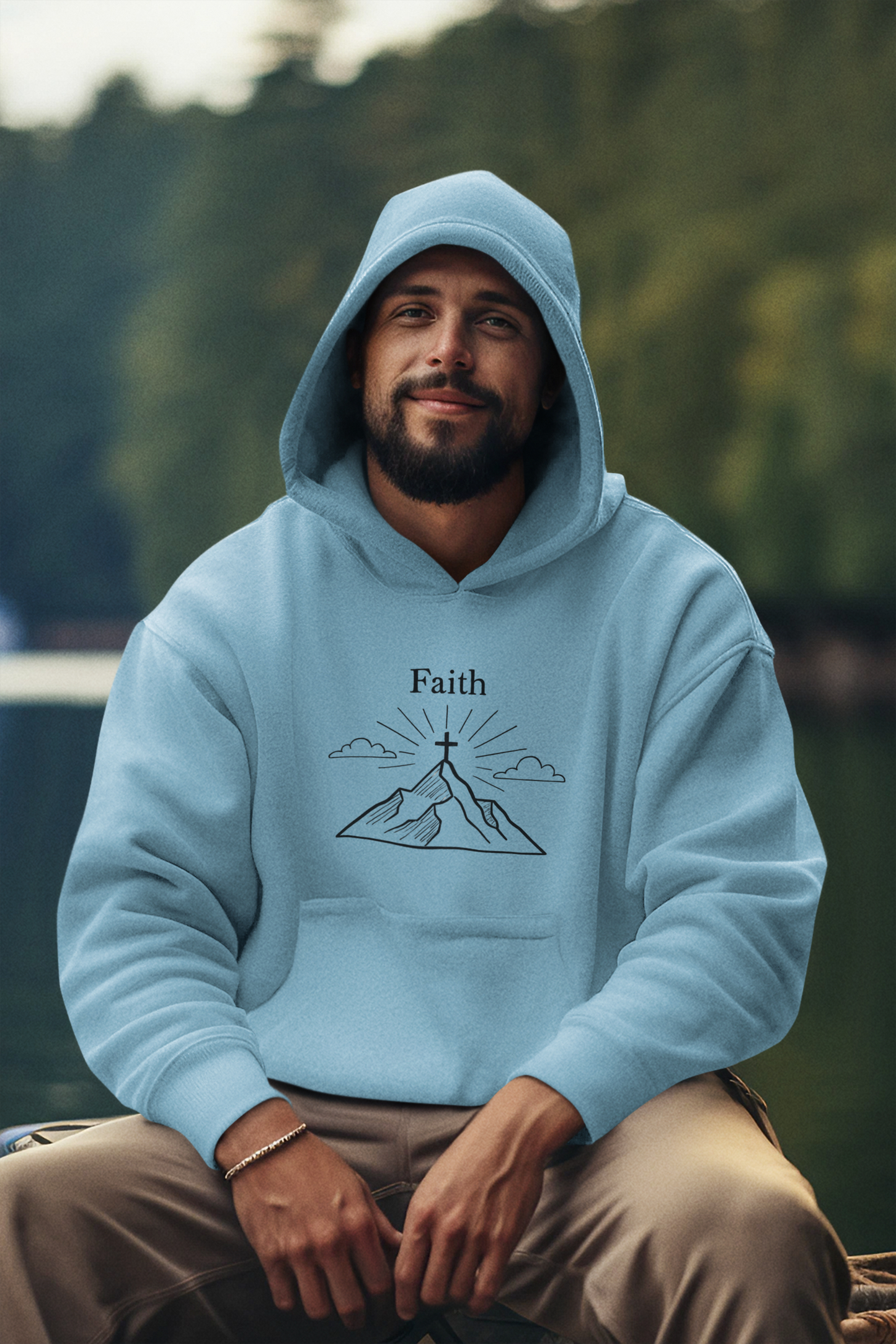 Faith Hoodie, Religious Hoodie, Whether attending church or cherishing quiet moments at home, this religious hoodie serves as a beautiful piece of Christian merch, celebrating the joy of Christianity..