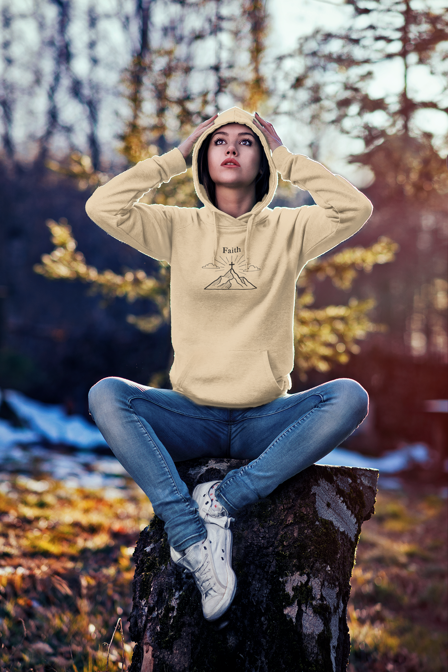 Faith Hoodie, Religious Hoodie, Whether attending church or cherishing quiet moments at home, this religious hoodie serves as a beautiful piece of Christian merch, celebrating the joy of Christianity..