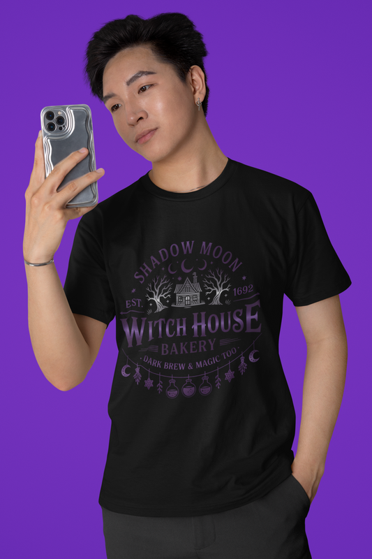 Witches House T-Shirt • Cottage Witch Graphic Tee • Magical Witch House Shirt • Occult Witchy Top • Witch Gift Unisex Style