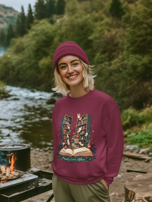 Cozy Book Lover Sweatshirt - Perfect Gift for Readers, Library Lovers, owl Lovers, Christmas, Literary Gifts