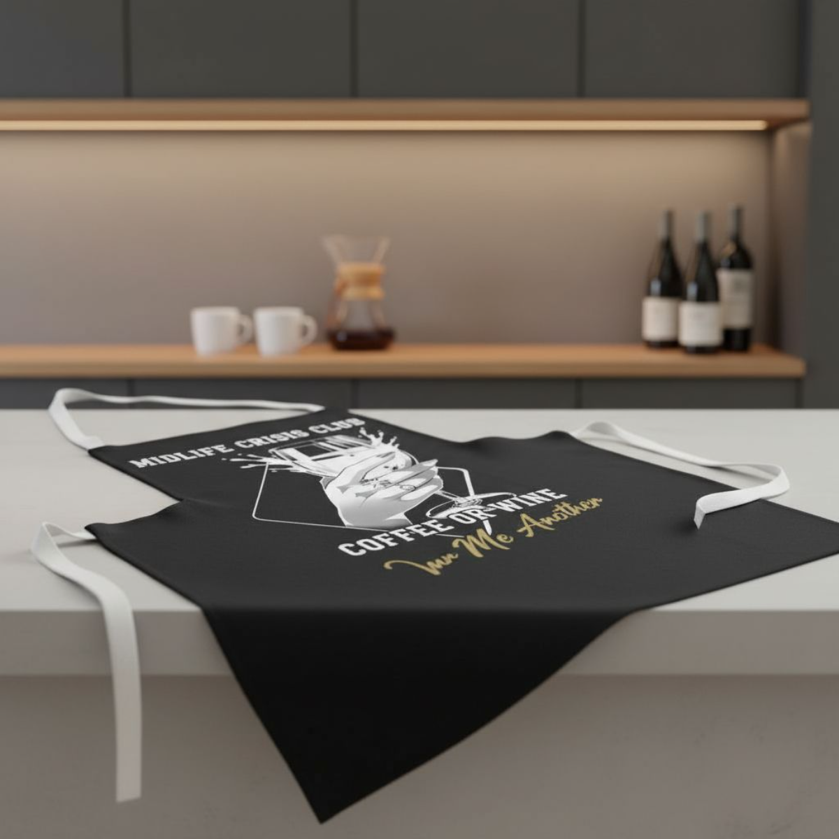 Midlife Crisis Club Apron, Funny Kitchen Apron, Cooking Apron for Women, 40th Birthday Gift, Menopause Gift, Xmas Stocking Filler