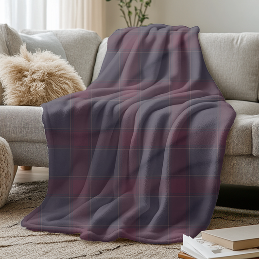 Cozy Arctic Fleece Blanket, Warm Throw, Plaid Blanket.