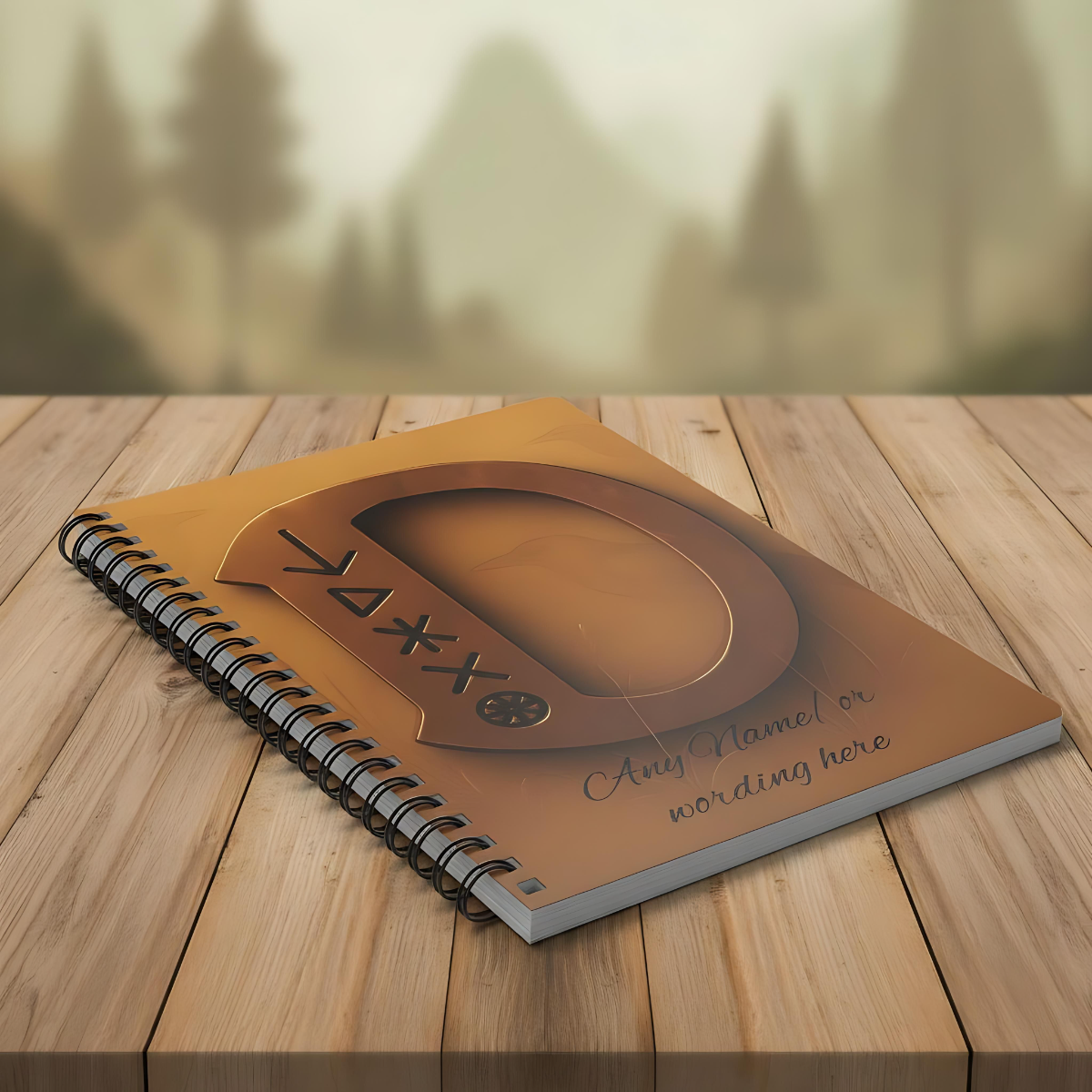 Personalized Norse Witchy Monogram A5 Notebook, Custom Journal,Monogram Notebook, Grimoire Journal, Book Of Shadows, Viking Grimoire Journal