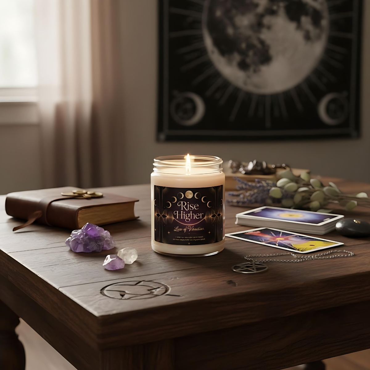 Spiritual Candle for Manifesting Energy | Witchy Gift Candle | Ritual Candle for Goddess Energy | Gothic Mystic Decor | Witchy Home Gift