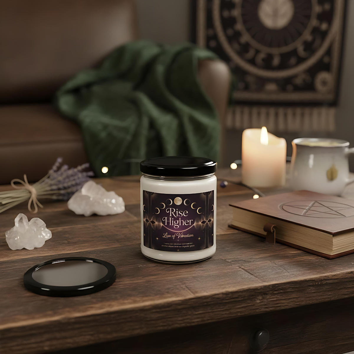 Spiritual Candle for Manifesting Energy | Witchy Gift Candle | Ritual Candle for Goddess Energy | Gothic Mystic Decor | Witchy Home Gift