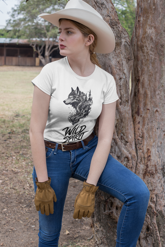 Wild Spirit Wolf Tee - Unisex, Gothic Streetwear, Alternative Clothing, grunge