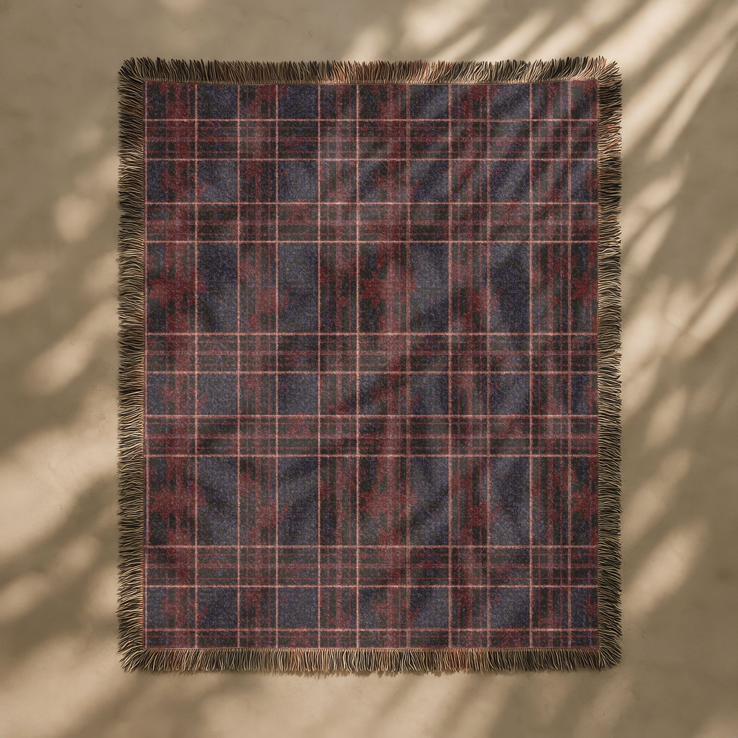 Woven Blanket, Warm Throw for Couch, Stylish Plaid Design, Cozy Home Decor