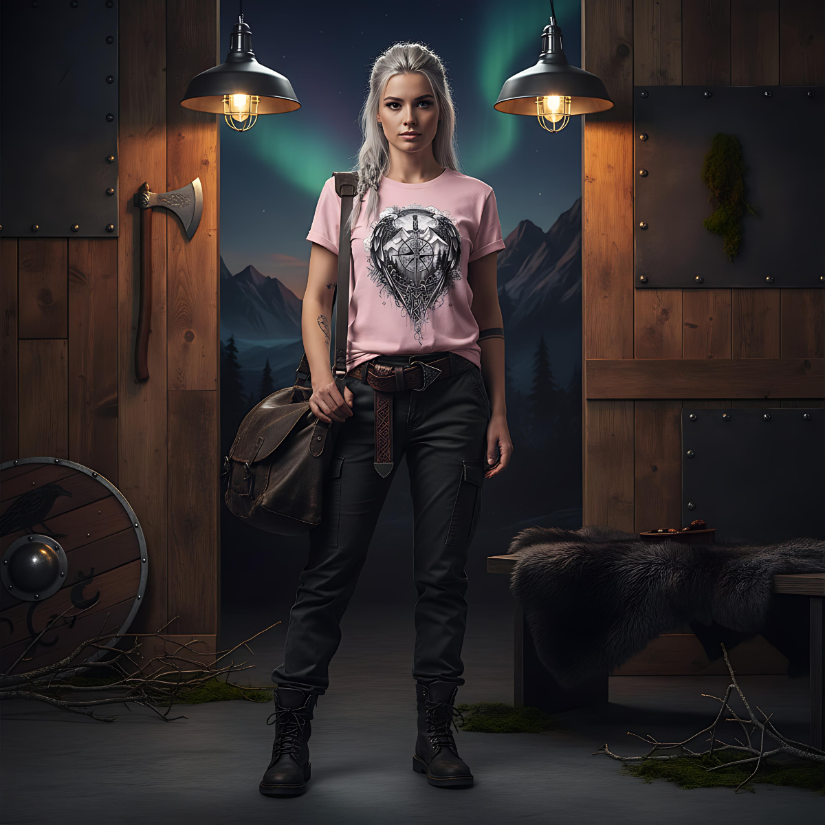 Viking Compass T-Shirt | Nordic Viking Clothing | Vegvisir Norse Pagan Tee